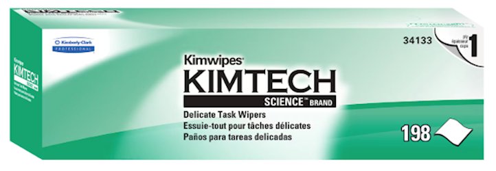 WIPES, KIMTECH SCIENCE KIMWIPES, FOR DELICATE TASKS, 1-PLY, WHITE, 198 SHEETS/BOX, 15 BOXES/CT LARGE